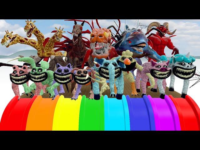 Long Slide Game With All New Zoochosis Mutants - in Garry's Mod !!