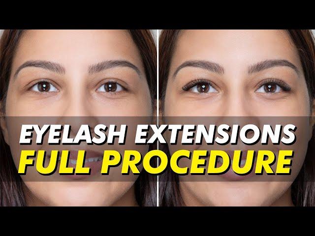 Lash extensions by Eye Design NY | Eyelash transformation on medium skin | Before & after