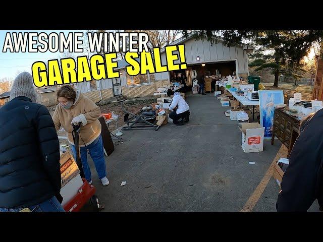 THIS WINTER GARAGE SALE BROUGHT THE HEAT!