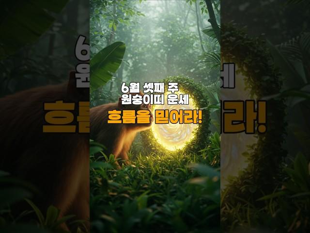 [골목점집 운세]  원숭이띠 이번 주 운세｜기회가 다가오는 시기?