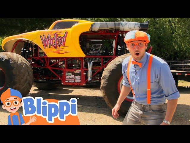 Blippi Learns about Monster Trucks! | Vehicles for Kids | Fun and Educational Videos for Toddlers