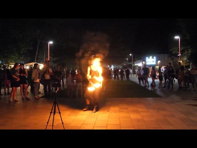 Шурлик Катун в Парке Победы вместе с Огненным шоу Fire Show