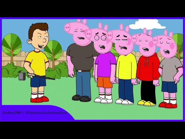 Caillou Turns Troublemakers Into a Pigs/Ungrounded