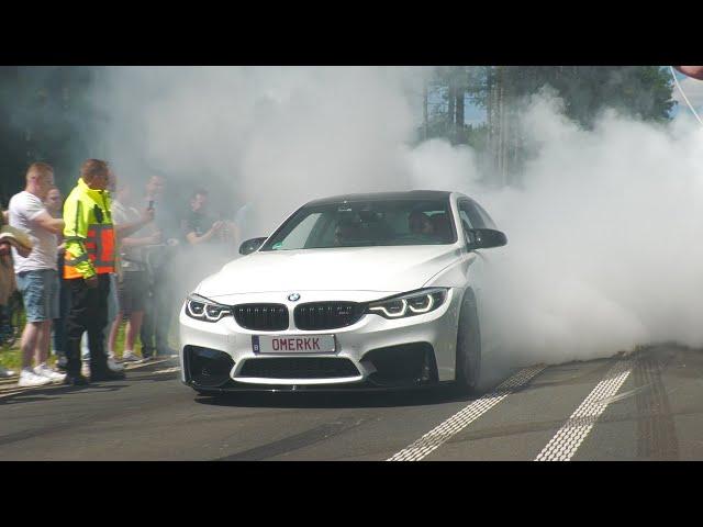 Modified BMW’s Leaving Bimmerfest ! BURNOUTS, 919HP Single Turbo M4, Manhart M2 G87, 1100HP E30,..