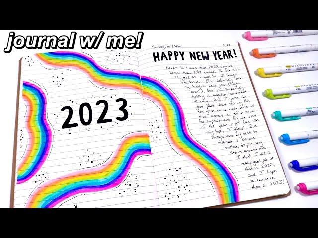 my first journal entry of the new year! (journal with me!!)