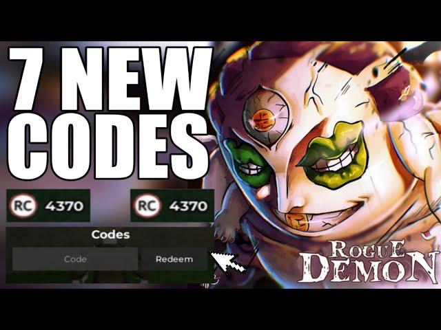 NEWROGUE DEMON CODES NEW CODES - ROGUE DEMON CODES 2024