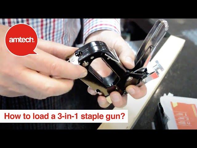 How To Load An Amtech 3-in-1 Staple Gun