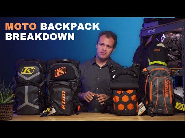 ADV Motorcycle Backpack Breakdown