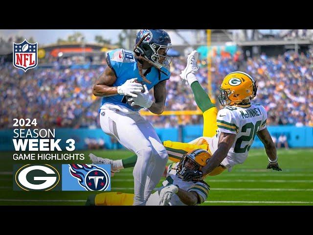 Green Bay Packers Vs. Tennessee Titans Game Highlights | NFL 2024 Week 3