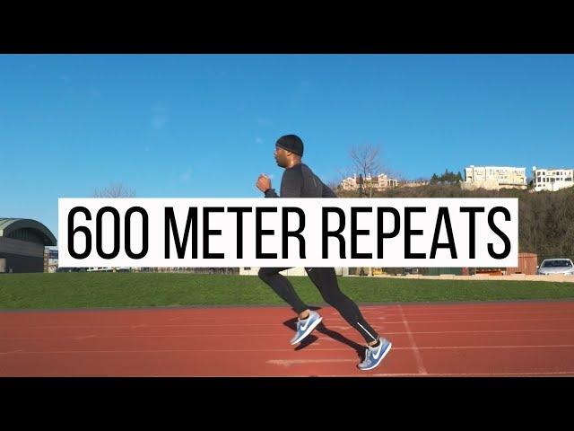 Track Interval Workout | Mile Speed Training 600 meter repeats