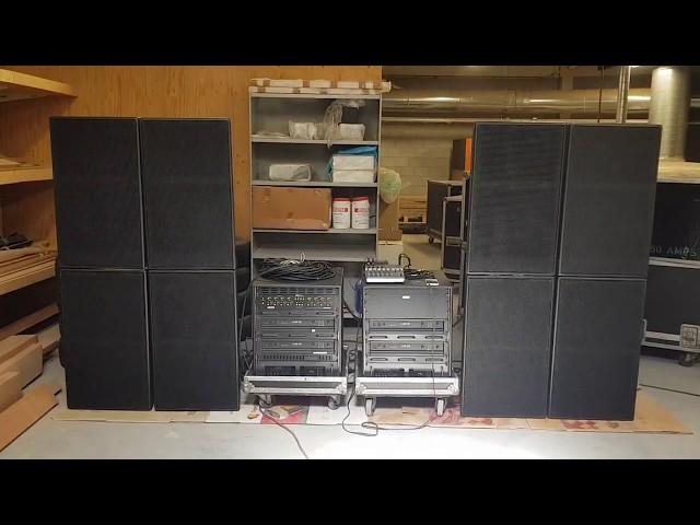 Eastern Acoustic Works EAW KF650 & SB600i with Carver PT-1800/PM-1400 amps PA Speaker test 90% open