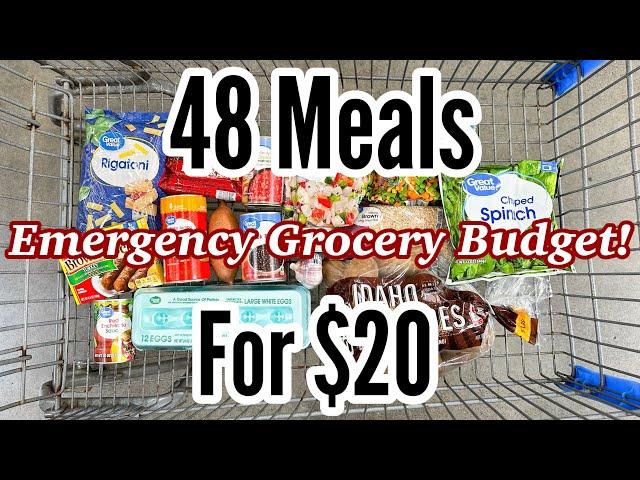 48 MEALS FOR $20 | Quick & EASY Cheap Meal Ideas | Emergency Grocery Budget Shopping | Julia Pacheco