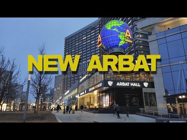 [4K] Walking on New Arbat. Virtual tour. Slow TV.