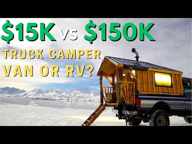 What's The BEST Vehicle for Vanlife? Van vs RV vs Truck Camper