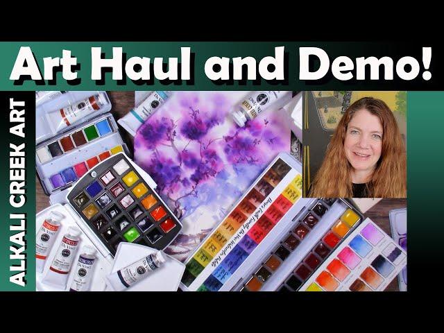 Watercolor (mostly) Art Haul - SO MANY GOODIES! and Demo of the Grabie Travel Watercolor Set