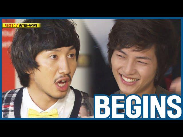 [RUNNINGMAN BEGINS] [EP 12-1] | Runningman vs. Jungki, '7:1 Mission' (ง •̀_•́)ง (ENG SUB)