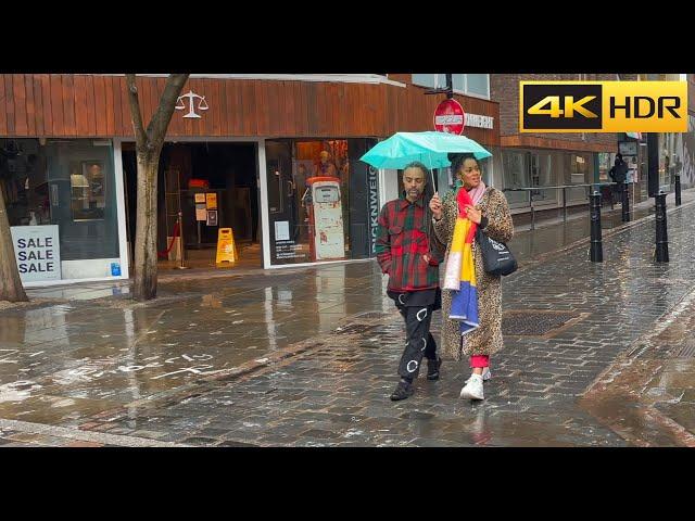 London Rain Walk- May 2021Central London West End Relaxing Rain Sounds [4K HDR]