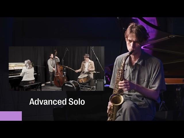 Audition Play Along Demonstration - Bb Blues, Alto Saxophone.