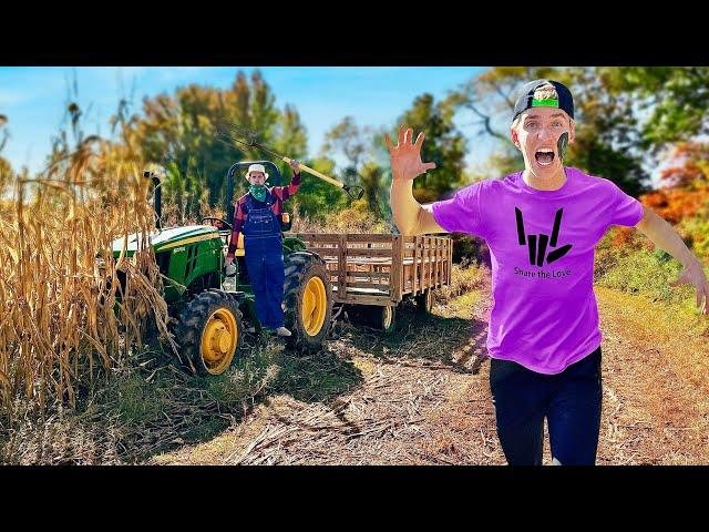 This ANGRY FARMER ATTACKED US in CORN FIELD!!