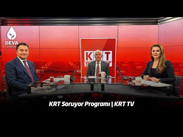 KRT TV'de "KRT Soruyor" programına konuk oluyorum