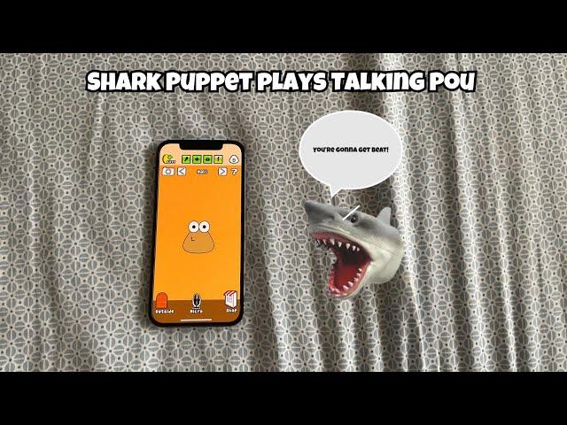 SB Movie: Shark Puppet plays Talking Pou!