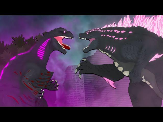 Evolved Godzilla vs Shin Godzilla | Godzilla x Kong : The New Empire animation | DinoMania