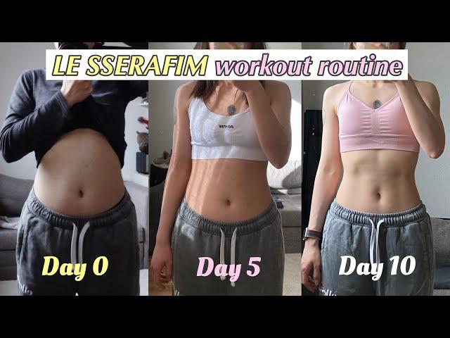 Fat Burning with INTENSIVE 'LE SSERAFIM' Workout Routine in 10 DAYS  -135 Calories (K-pop workout)