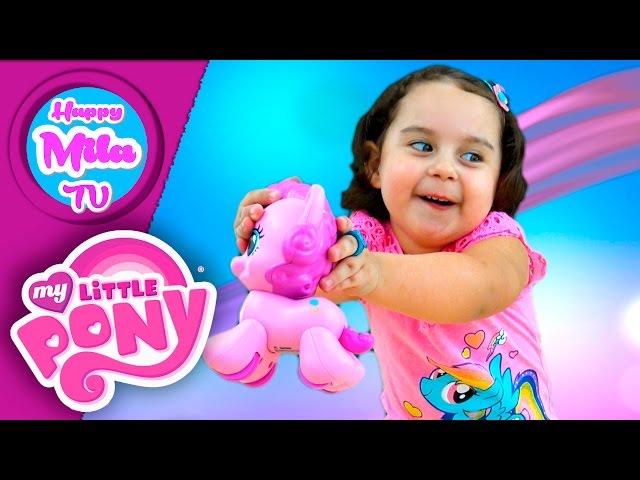 How To Walk My Little Pony Pinkie Pie Walking Pony Playskool Friends | HappyMilaTV #117