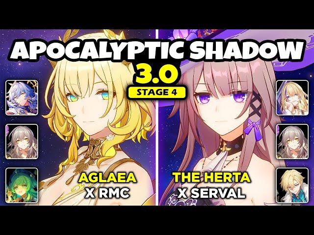 E0S1 THE HERTA X SERVAL AND E0S1 AGLAEA X RMC SHOWCASE | APOCALYPTIC SHADOW 3.0 - Honkai: Star Rail