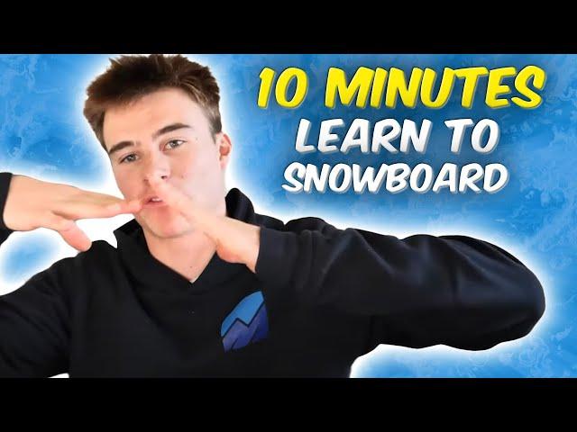 LEARN HOW TO SNOWBOARD IN 10 MINS (pocket coach)