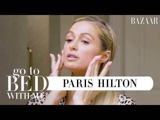 Paris Hilton's Nighttime Skincare Routine | Go To Bed With Me | Harper's BAZAAR