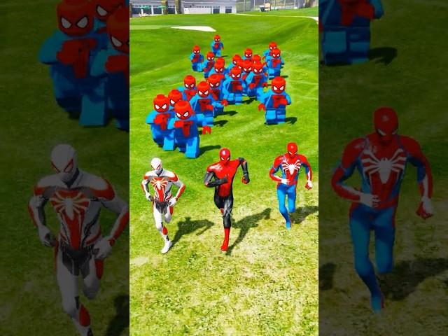 THREE HULK BROTHER'S RESCUES 3 SPIDER-MAN BRO'S DE MINI SPIDER-MAN ️  #gta5 #shorts #538