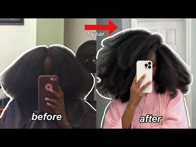 HOW I GREW MY THICK AND LONG NATURAL HAIR ! tips to grow your natural hair to waist length. 