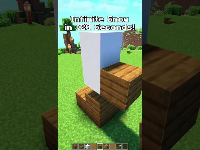 Infinite Snow Farm Tutorial 1.21!  #minecraft #shorts