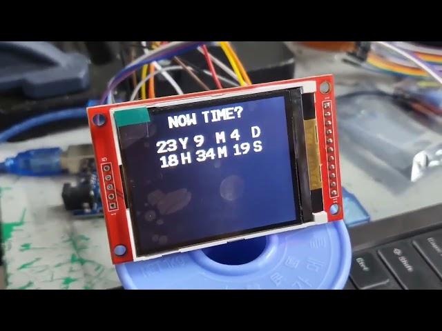 아두이노 리얼타임모듈, 2.2인치 LCD 테스트