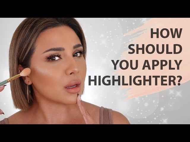 HOW TO USE HIGHLIGHTER THE CORRECT WAY 2021 | NINA UBHI