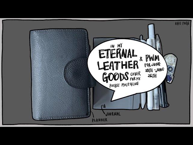 Eternal Leather Goods Pocket Wide Traveler's Notebook Cover | Pocket Moleskine | PWM June 20th-26th