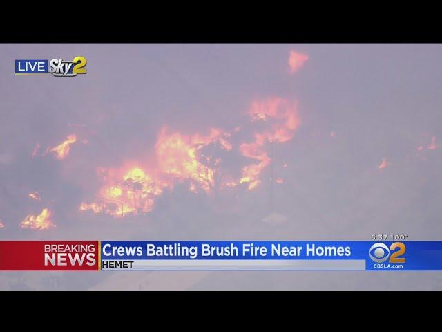 Fairview Fire in Hemet burns several homes