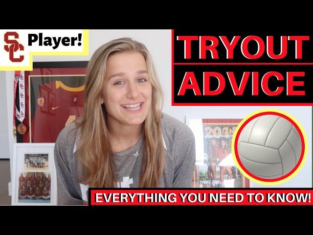 Volleyball Tryouts: Advice From USC Libero | Victoria Garrick