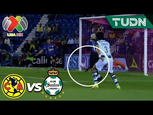 ¡ABAJO! Malagón hace un atajadon | América 0-0 Santos | Liga Mx -AP2024 - J12 | TUDN