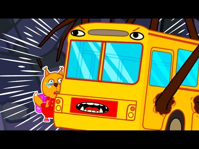 Bus Eater - Funny Stories for Kids | Raccoons Family @RaccoonsFunny