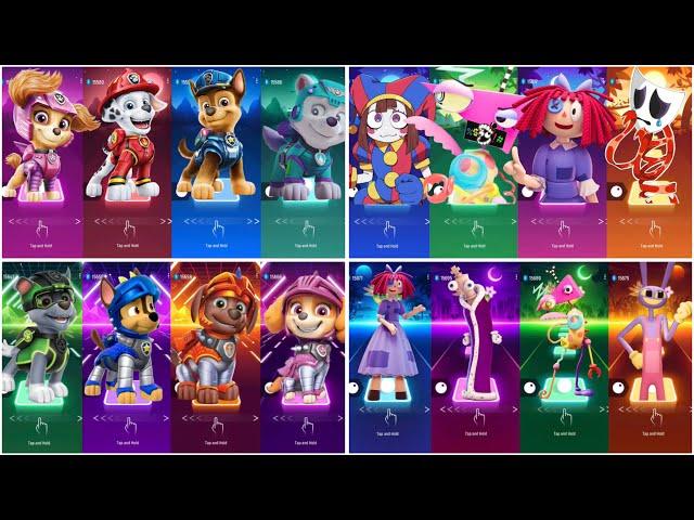 [PAW PATROL MEGAMIX] SKYE VS MARSHALL VS CHASE VS ALL Tiles Hop EDM Rush!