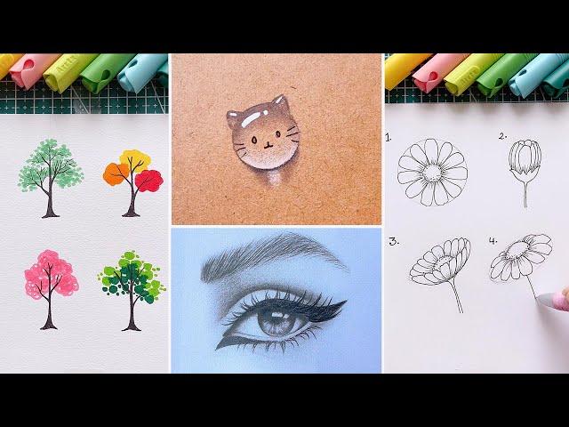 21 Easy Drawing Tricks That Anyone Can Do. Useful Drawing Hacks / Drawing Tutorial