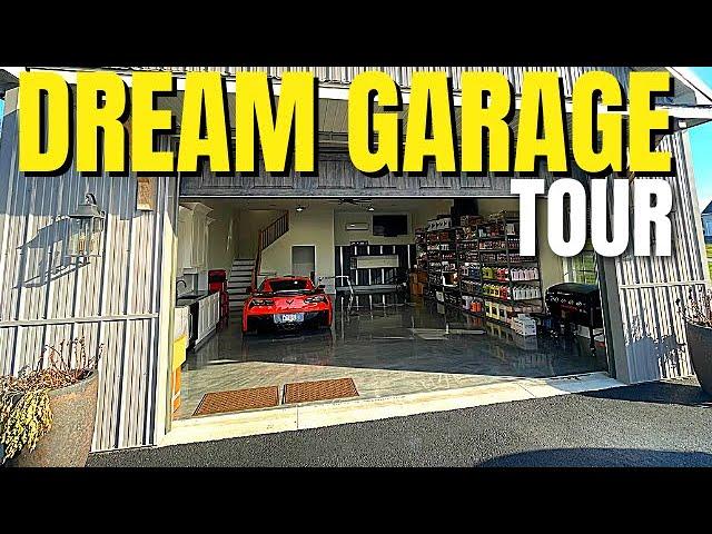 ALL CAR ENTHUSIASTS DREAM GARAGE/SHOP! FULL TOUR OF THE MOST INSANE GARAGE/SHOP!