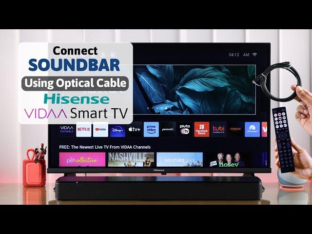 Connect Soundbar to Hisense TV with Optical Cable! [How To]