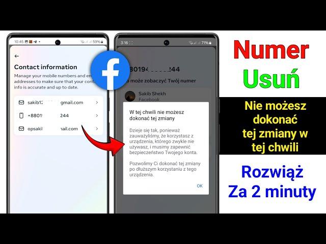 Jak usunąć Gmaila i numer z Facebooka (nowa metoda 2024)। Usuń Gmaila i numer