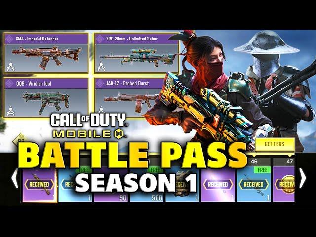 Season 1 Battle Pass | All Gun Skins Gameplay | Ground Forces | COD Mobile | CODM