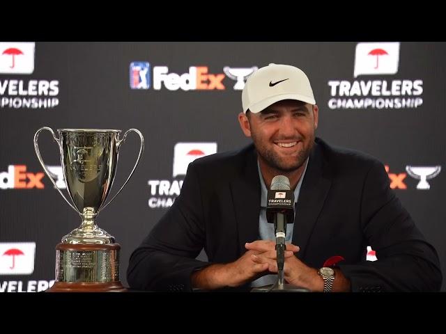 Scottie Scheffler Winner Press Conference 2024 Travelers Championship © PGA Tour