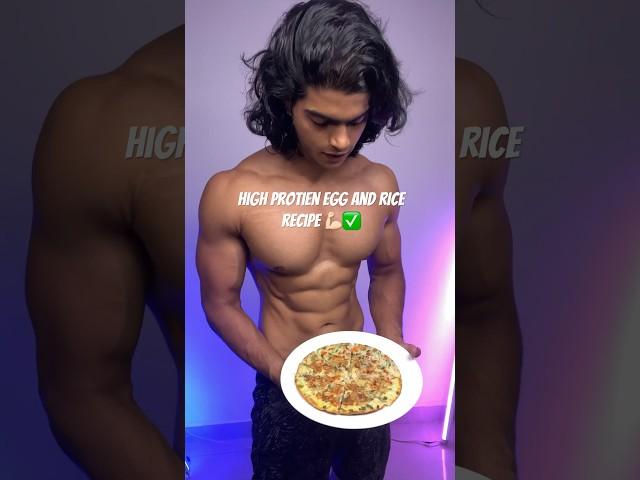 High Protien Egg and Rice recipe  #shorts#fitness#gym