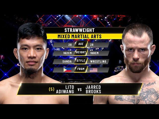 Lito Adiwang vs. Jarred Brooks | ONE Championship Full Fight